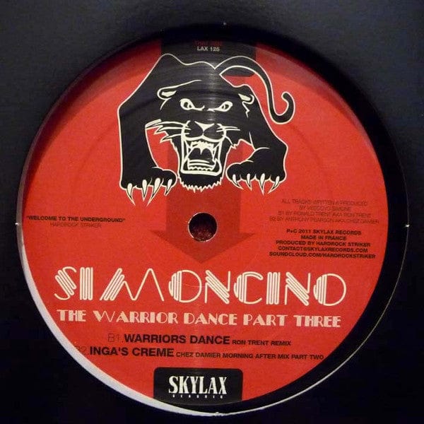 Simoncino - The Warrior Dance Part Three (12") Skylax Vinyl