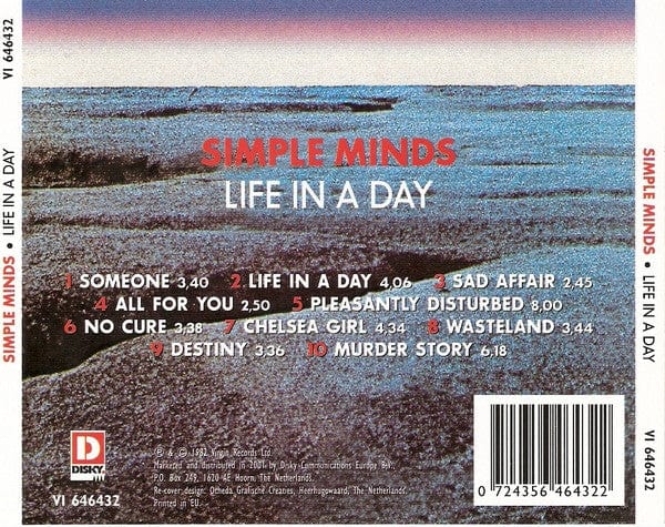 Simple Minds - Life In A Day (CD) Disky CD 0724356464322