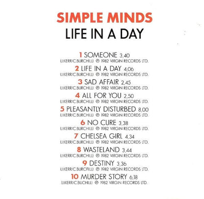 Simple Minds - Life In A Day (CD) Disky CD 0724356464322