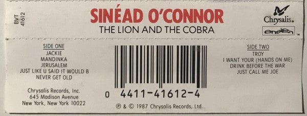 Sinéad O'Connor - The Lion And The Cobra on Ensign at Further Records