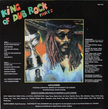 Sir Coxsone Sound – King Of Dub Rock Part 2 (LP, Tribes Man Records, 2017) Back Cover