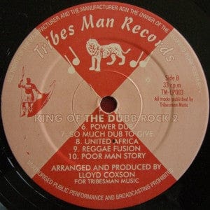 Sir Coxsone Sound – King Of Dub Rock Part 2 (LP, Tribes Man Records, 2017) Image 4