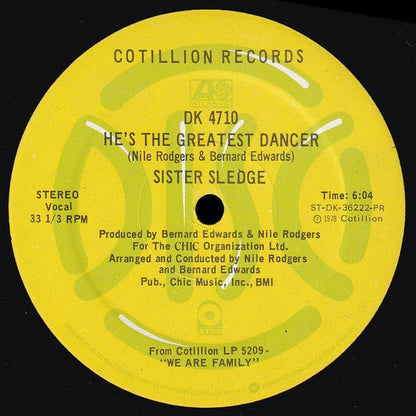 Sister Sledge - He's The Greatest Dancer / We Are Family (12") Cotillion