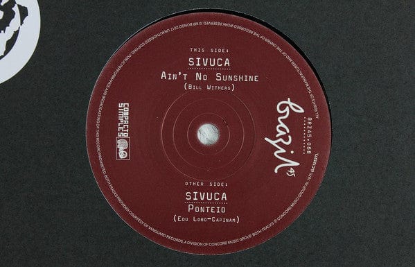 Sivuca - Ain't No Sunshine   (7") Mr Bongo Vinyl