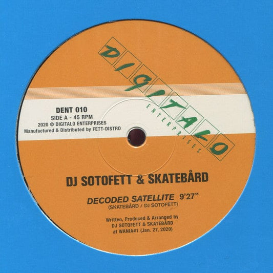 Skatebård / DJ Sotofett / Lauer* - Decoded Satellite / Privat & Scharf (12") Digitalo Enterprises Vinyl
