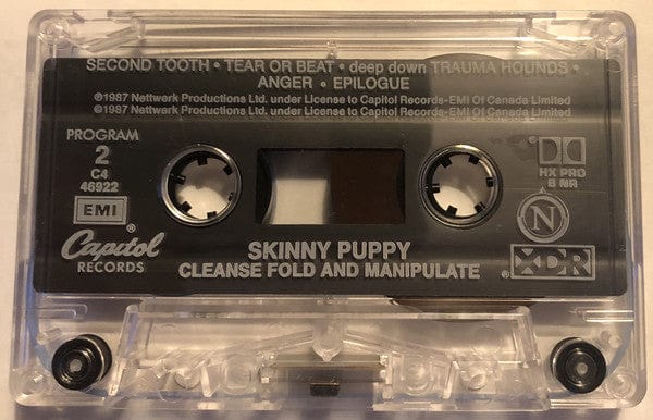 Skinny Puppy – Cleanse Fold And Manipulate (Cassette, Capitol Records, 1987) Image 6