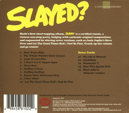 Slade - Slayed? (CD) Salvo CD 698458810229