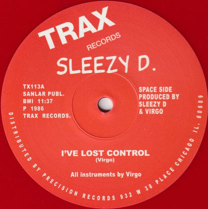 Sleezy D. - I've Lost Control (12") Trax Records Vinyl