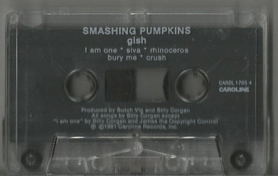 Smashing Pumpkins* - Gish (Cassette) Caroline Records Cassette 017046170543