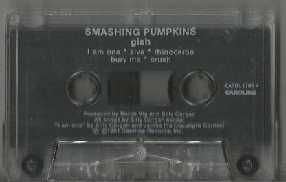 Smashing Pumpkins* - Gish (Cassette) Caroline Records Cassette 017046170543