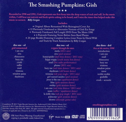 Smashing Pumpkins* - Gish (CD) Virgin,EMI CD 5099990959622