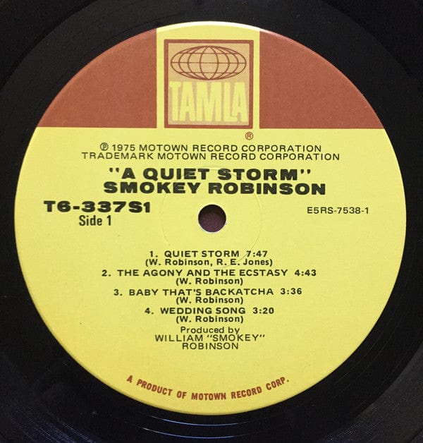 Smokey Robinson - A Quiet Storm (LP, Album) on Tamla at Further Records