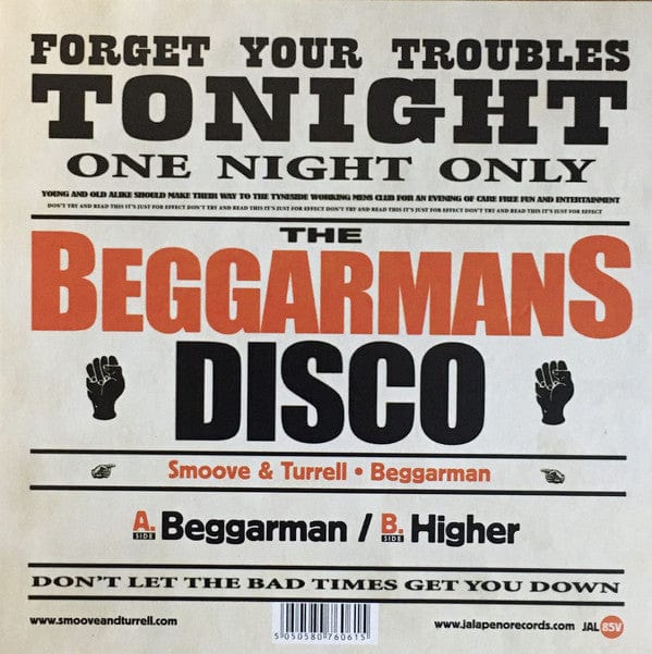 Smoove & Turrell* - Beggarman (7") Jalapeno Records Vinyl 5050580530201