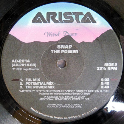 Snap* - The Power (12") on Arista at Further Records