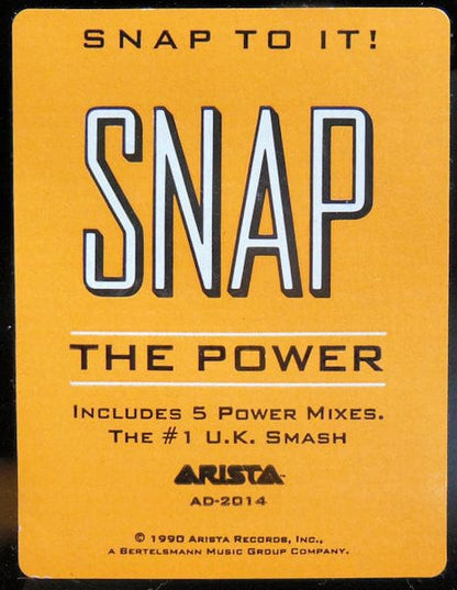 Snap* - The Power (12") on Arista at Further Records