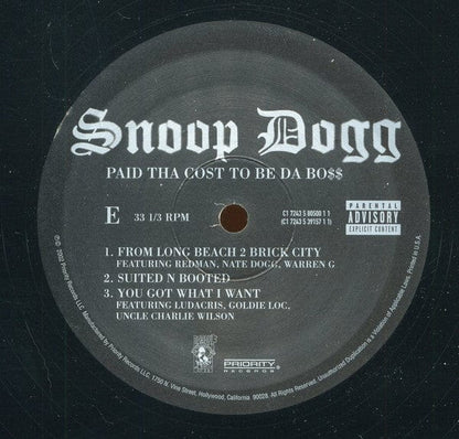 Snoop Dogg - Paid Tha Cost To Be Da Bo$$ (3xLP, Album, Gat) Priority Records