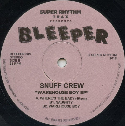 Snuff Crew - Warehouse Boy EP (12") Bleeper Vinyl