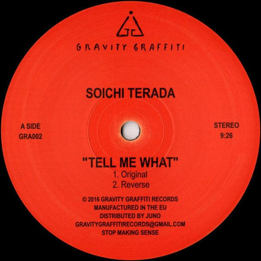 Soichi Terada / Whodamanny - Tell Me What (12") Gravity Graffiti Vinyl