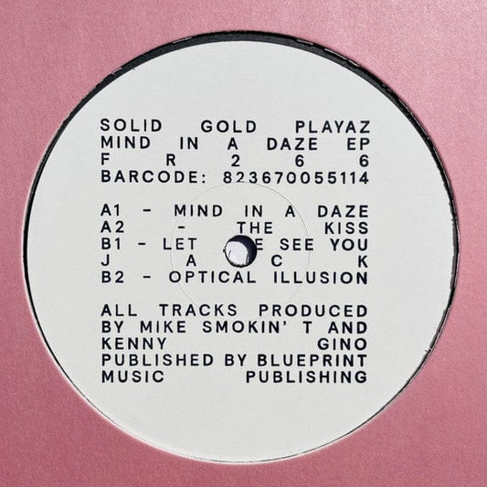 Solid Gold Playaz - Mind In A Daze Ep (12", EP, Ltd, han) on Further Records at Further Records