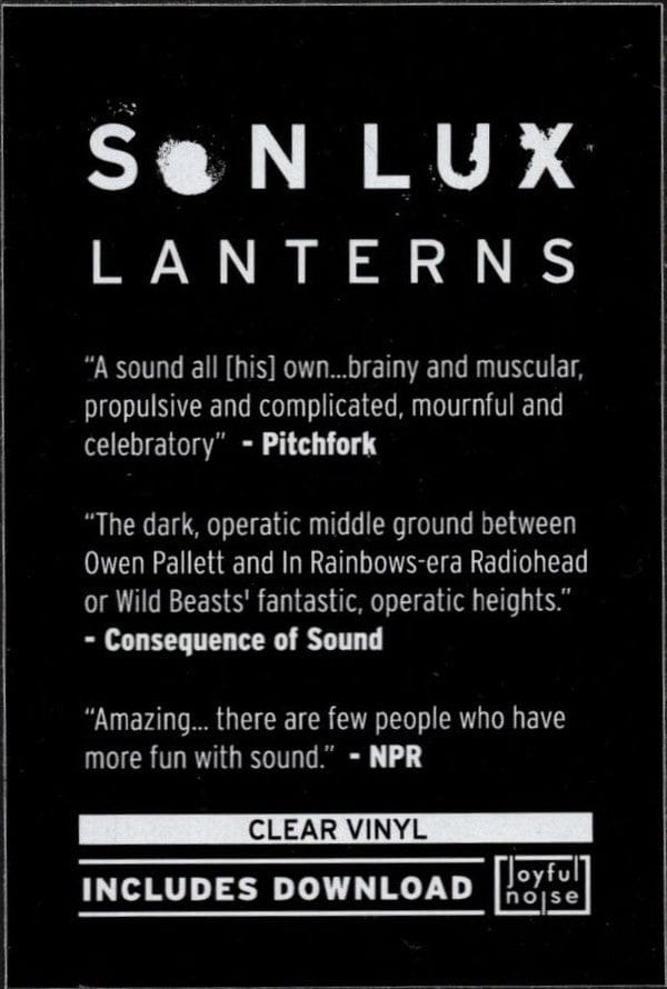 Son Lux - Lanterns (LP) Joyful Noise Recordings Vinyl 656605483214