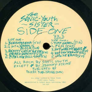 Sonic Youth - Sister (LP) Goofin' Records Vinyl 787996802015