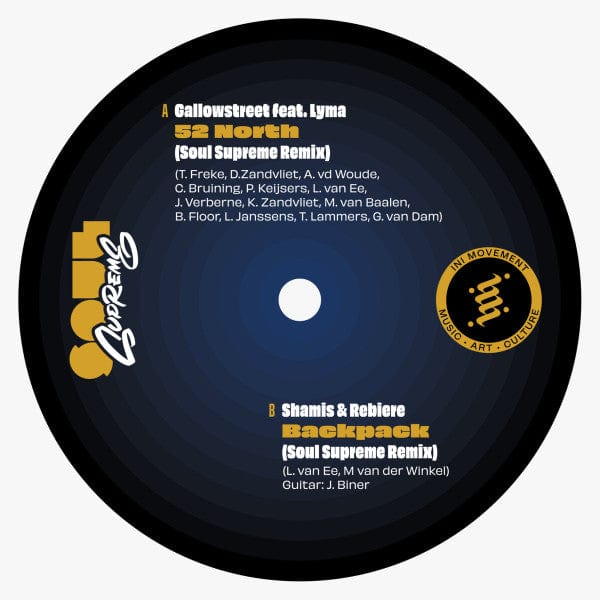 Soul Supreme – Soul Supreme x INI movement (7", Soul Supreme Records, 2022) Back Cover