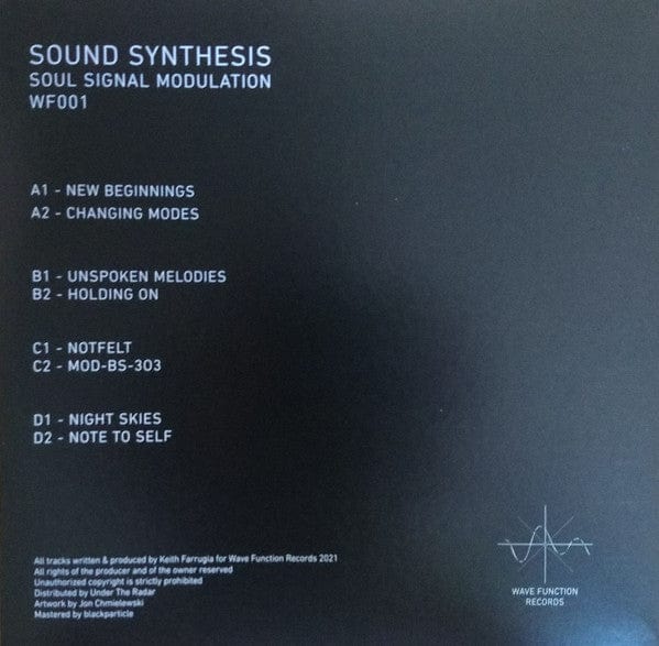 Sound Synthesis – Soul Signal Modulation (2x12", Wave Function Records, 2021) Back Cover