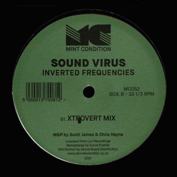 Sound Virus - Inverted Frequencies (12") Mint Condition (2) Vinyl