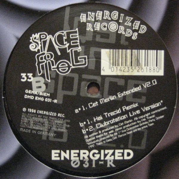 Space Frog - Lost In Space '98 V2.0 (12") Energized Records