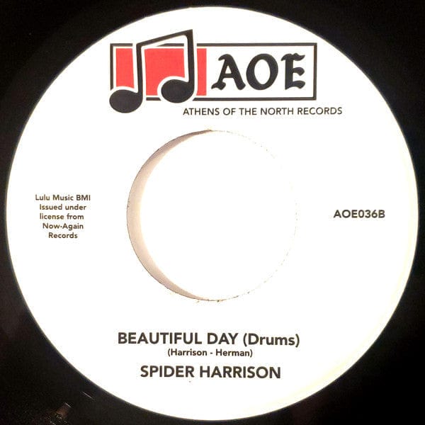 Spider Harrison - Beautiful Day (7", Single) Athens Of The North, AOE