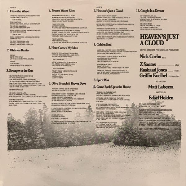 Spirit Was – Heaven's Just A Cloud (LP, Coke Bottle Green, Danger Collective Records, 2021) Image 4