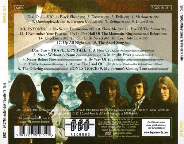 SRC - SRC / Milestones / Traveler's Tale (2xCD) BGO Records CD 5017261210517