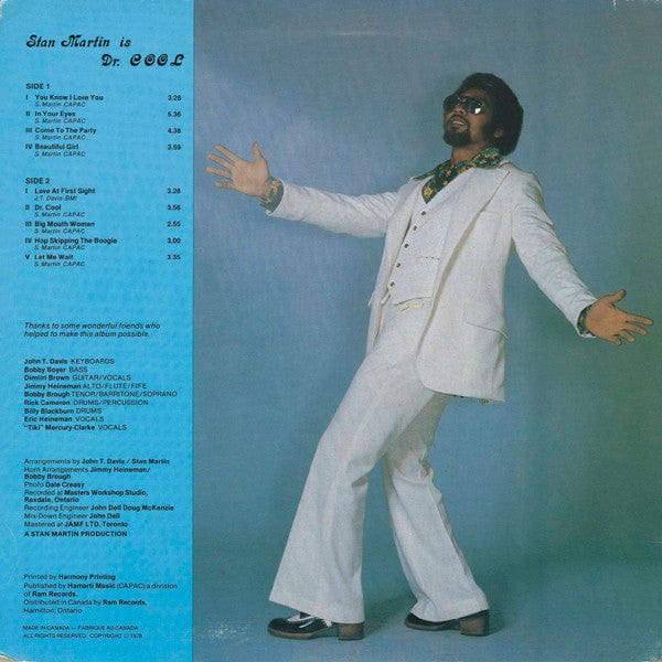 Stan Martin (3) - Is Dr. Cool (LP) Ram Records (14) Vinyl