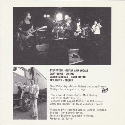 Stan Webb's Chicken Shack - Stan "The Man" Live (CD) Indigo Records (20),Indigo Recordings Ltd. CD 766126405326