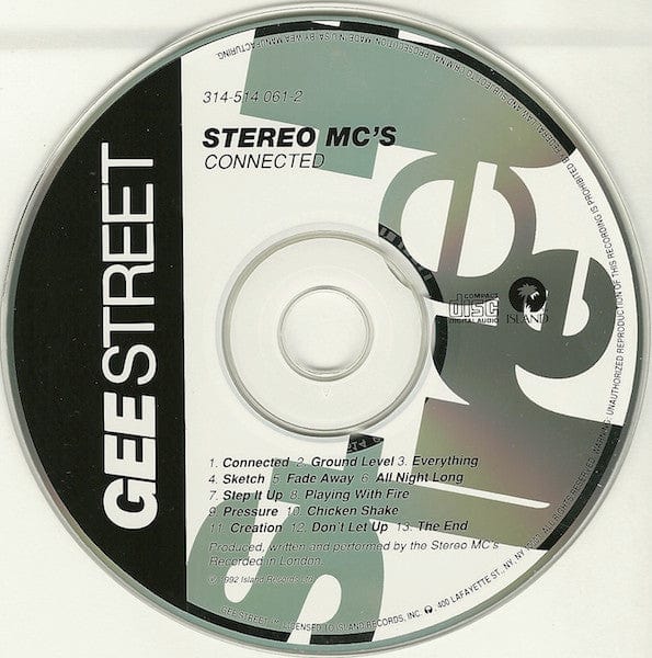 Stereo MC's - Connected (CD) Gee Street CD 731451406126