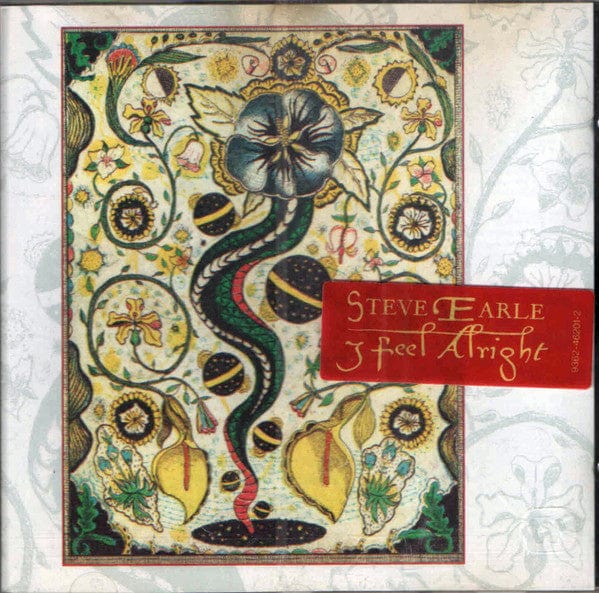 Steve Earle – I Feel Alright (CD, Warner Bros. Records, 1996) Front Cover
