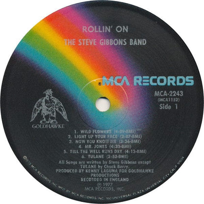Steve Gibbons Band - Rollin' On (LP) MCA Records, Goldhawke Vinyl
