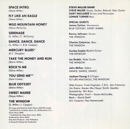 Steve Miller Band - Fly Like An Eagle (CD) Capitol Records CD 077774649526