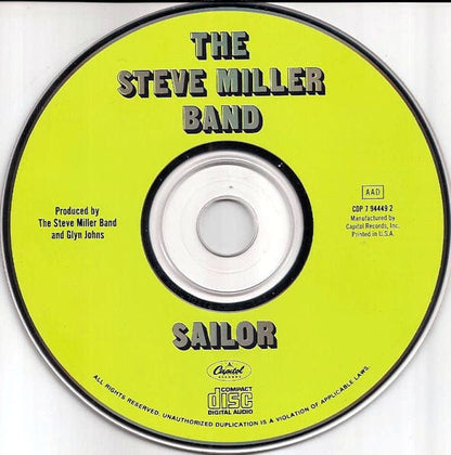 Steve Miller Band - Sailor (CD) Capitol Records CD 077779444922