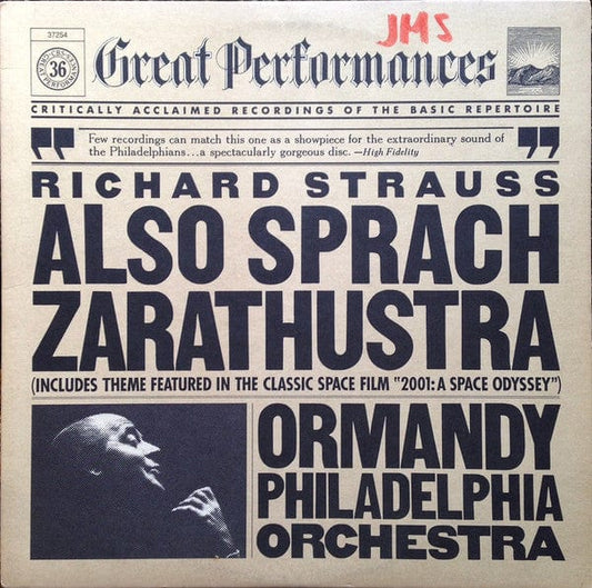 Strauss* / Ormandy*, Philadelphia Orchestra* - Also Sprach Zarathustra (LP) CBS Vinyl 07464372544