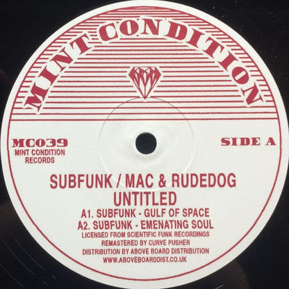 Subfunk / Mac & Rudedog -  Untitled  (12") Mint Condition (2) Vinyl