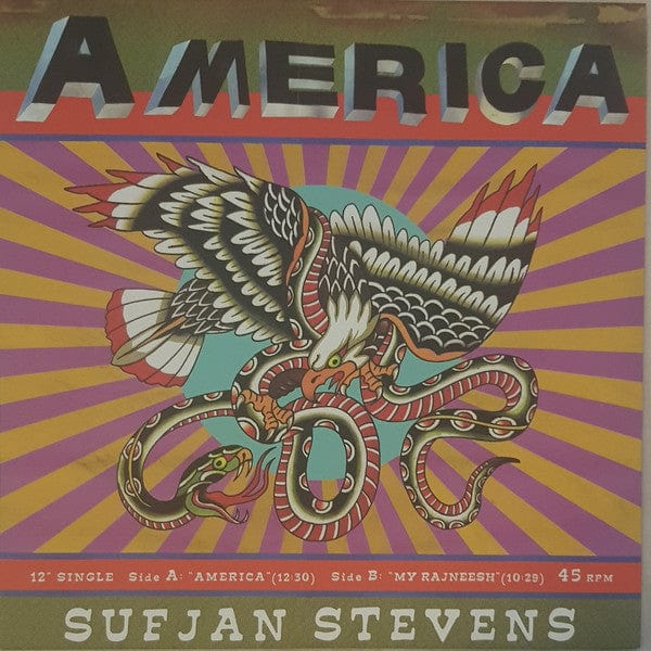Sufjan Stevens – America (12", Asthmatic Kitty Records, 2020) Front Cover