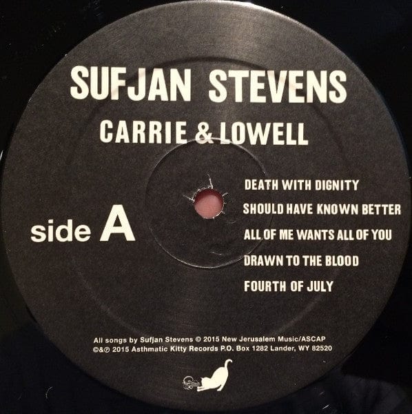 Sufjan Stevens - Carrie & Lowell (LP) Asthmatic Kitty Records Vinyl 656605609911