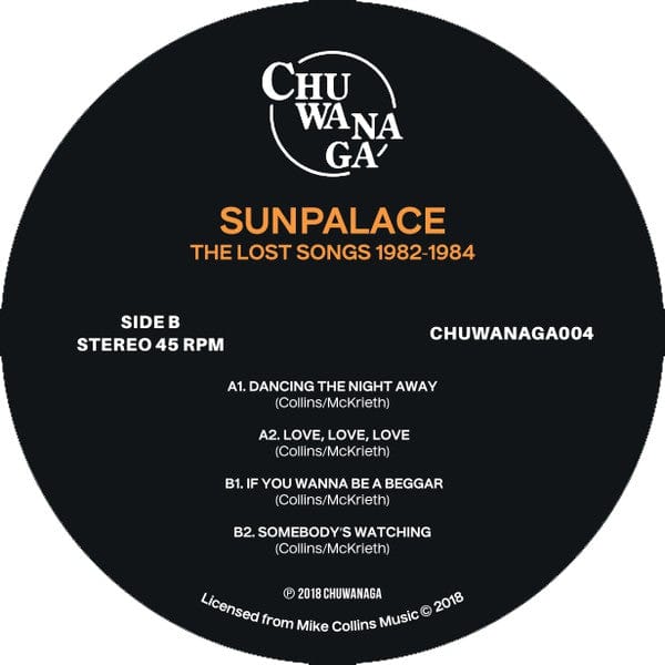 SunPalace* - The Lost Songs 1982-1984 (12", EP) on Chuwanaga at Further Records