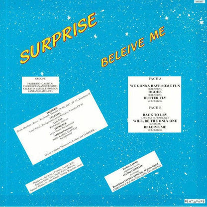 Surprise (20) - Beleive Me (LP) BeauMonde Records Vinyl BM1807BKrSST51879