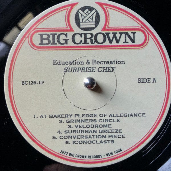 Surprise Chef – Education & Recreation (LP, Big Crown Records, 2022) Image 3