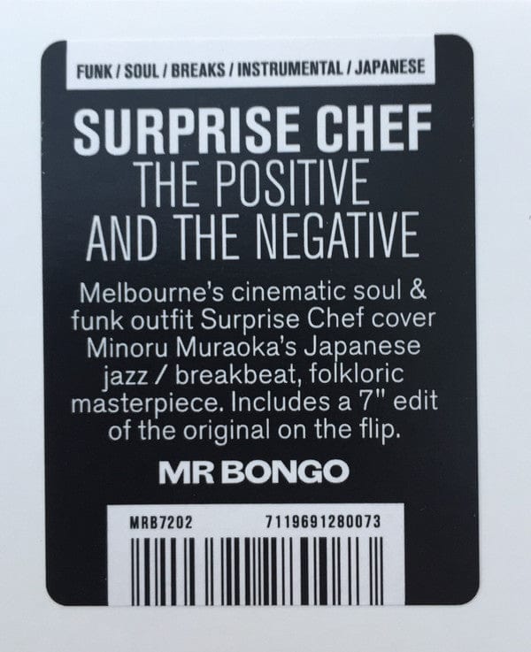 Surprise Chef, Minoru Muraoka - The Positive And The Negative (7") Mr Bongo Vinyl