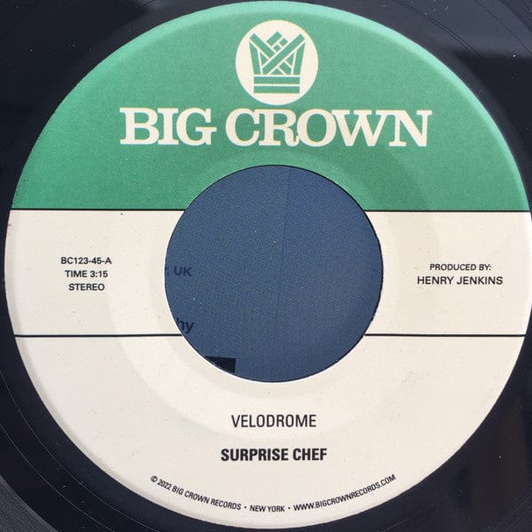 Surprise Chef - Velodrome (7") Big Crown Records Vinyl 349223012316