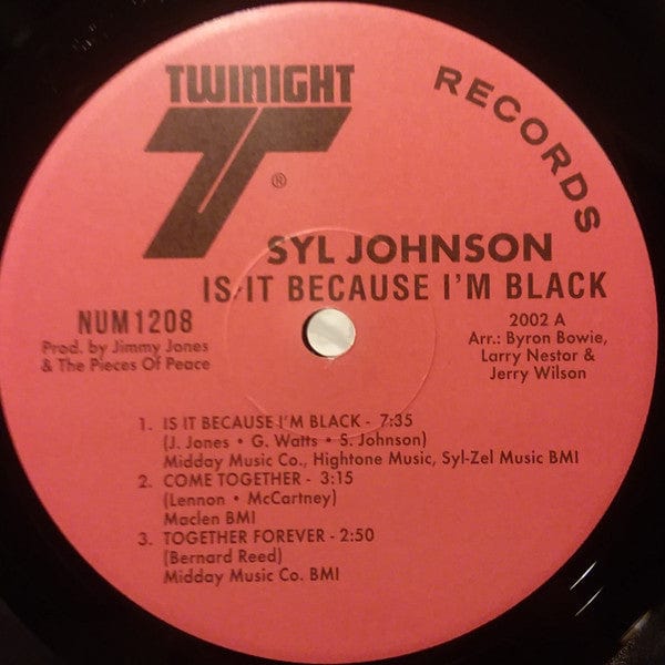 Syl Johnson – Is It Because I’m Black (LP, 180g, Numero Group, 2019) Image 3