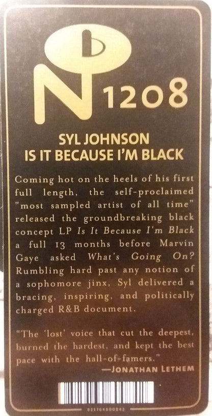 Syl Johnson – Is It Because I’m Black (LP, 180g, Numero Group, 2019) Image 5